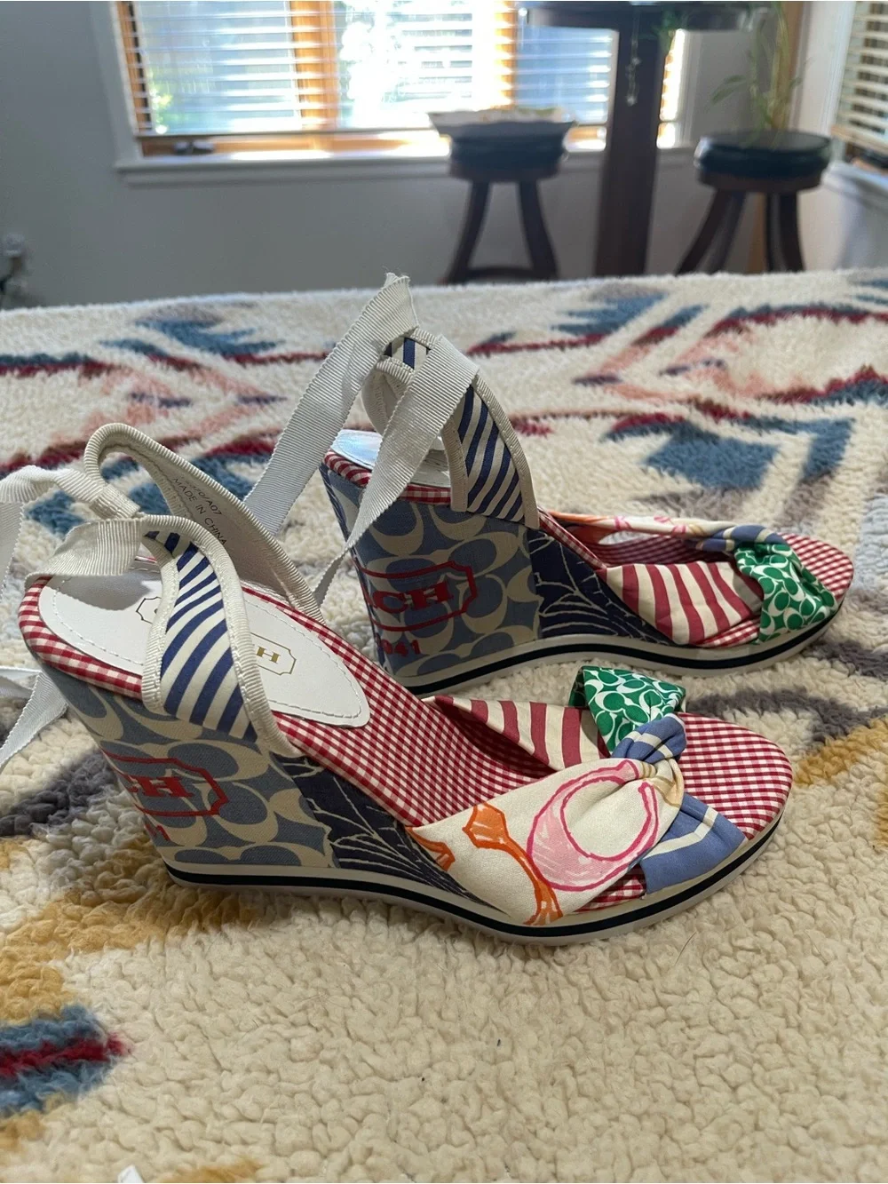 Coach Tammie Patchwork Wedge Sandals | Women’s Size 8 | NEVER WORN 🌸